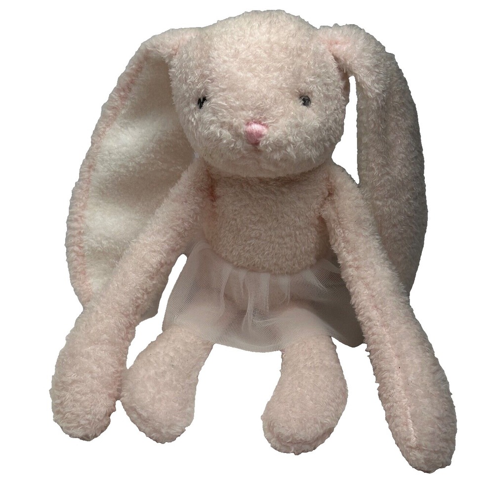 Primark Bunny Rabbit Push Pink Ballerina Tulle Stuffed Animal 13"